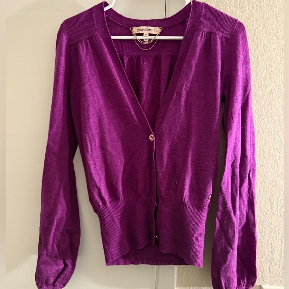 Juicy Couture Rich Purple Knit Top